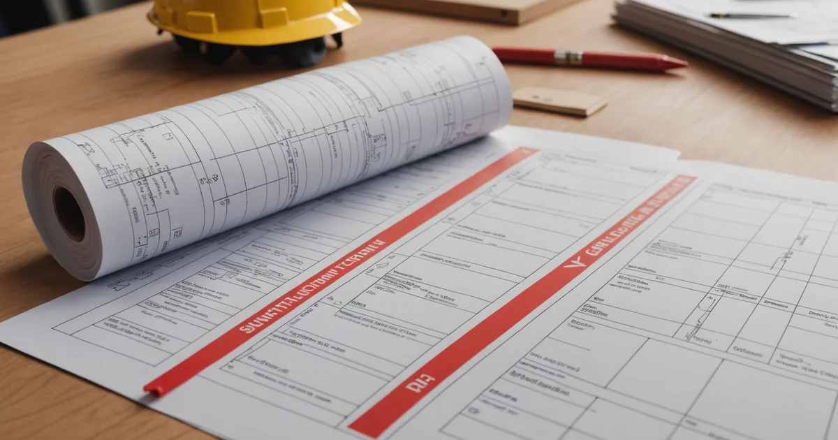 Project schedule showing accumulated slip days